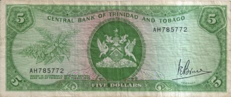 Аверс банкноты 5 долларов 