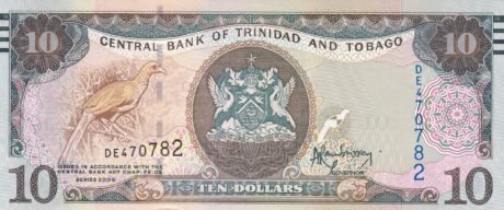 Аверс банкноты 10 долларов 