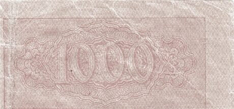 Реверс банкноты 18 hrywien (Ukraina) 1918