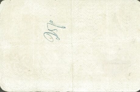 Реверс банкноты 25 рублей (Россия) 1876 года