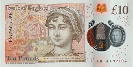 Підтверджено нову 10-фунтову банкноту Великобританії (B208a)
