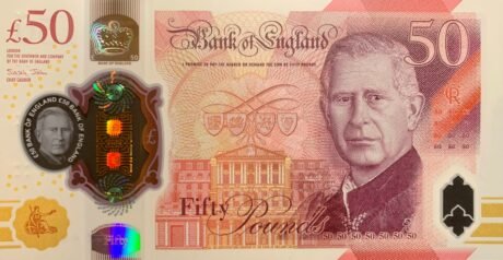 Підтверджено нову 50-фунтову банкноту Великобританії (B210a)