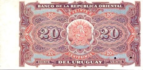 Реверс банкноты 20 центов 