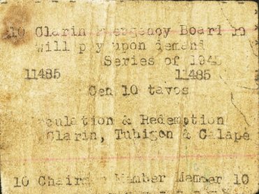 Аверс банкноты 10 centavos (Filipiny) 1943