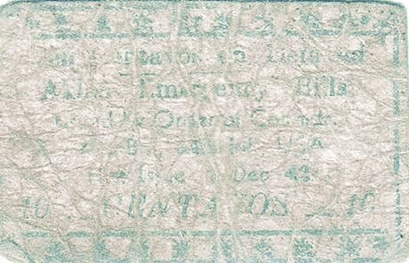 Аверс банкноты 10 centavos (Filipiny) 1942