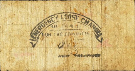 Реверс банкноты 1 песо (Филиппины) 1943 года