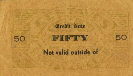 Реверс банкноты 50 сентаво (Филиппины) 1942 года