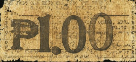 Аверс банкноты 1 песо (Филиппины) 1943 года