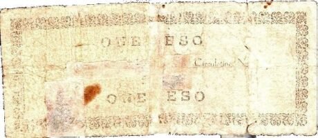 Реверс банкноты 1 песо (Филиппины) 1941 года