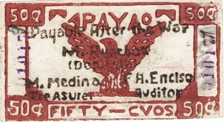 Аверс банкноты 50 centavos (Filipiny) 1942