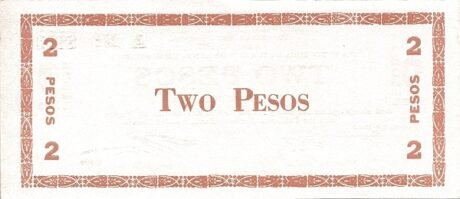 Реверс банкноты 2 pesos (Filipiny) 1942