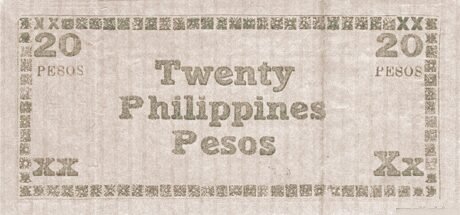 Реверс банкноты 20 pesos (Filipiny) 1945