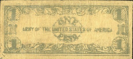 Реверс банкноты 1 песо (Филиппины) 1943 года