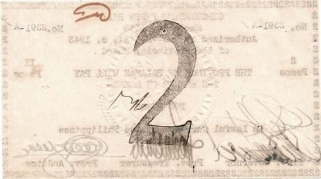 Реверс банкноты 2 песо (Филиппины) 1943 года