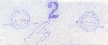 Реверс банкноты 2 песо (Филиппины) 1943 года