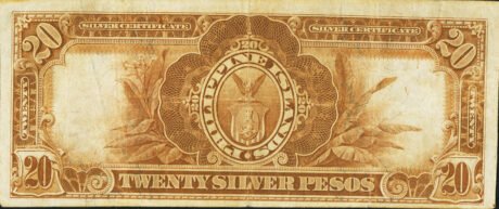 Реверс банкноты 20 песо 