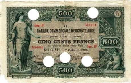 Аверс банкноты 500 франков 