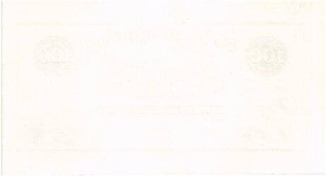 Реверс банкноты 100 франков (Швейцария) 1864 года