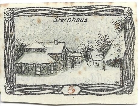 Реверс банкноты 5 fenigów (Niemcy) 1920