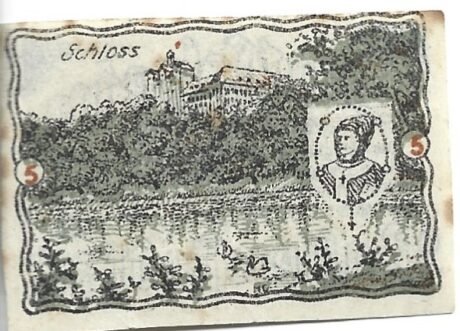 Реверс банкноты 5 fenigów (Niemcy) 1920