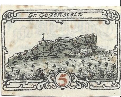 Реверс банкноты 5 fenigów (Niemcy) 1920