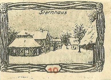 Реверс банкноты 10 fenigów (Niemcy) 1920