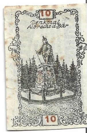 Реверс банкноты 10 fenigów (Niemcy) 1920