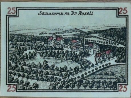 Реверс банкноты 25 fenigów (Niemcy) 1920