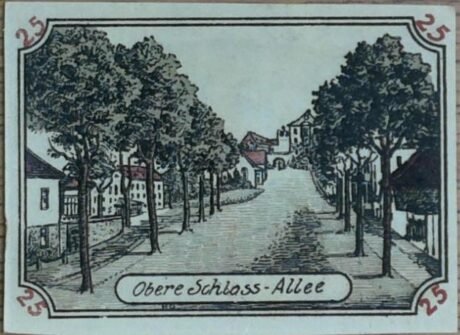 Реверс банкноты 25 fenigów (Niemcy) 1920