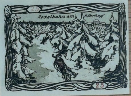 Реверс банкноты 25 fenigów (Niemcy) 1920