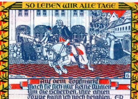 Реверс банкноты 50 fenigów (Niemcy) 1921