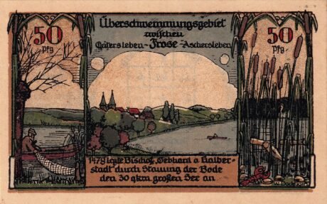 Реверс банкноты 50 fenigów (Niemcy) 1921