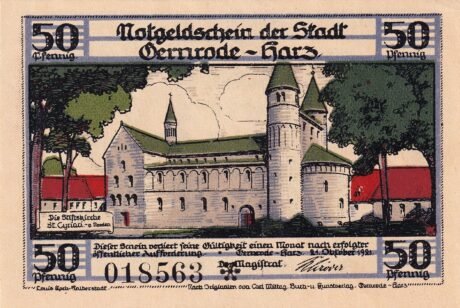 Аверс банкноты 50 пфеннигов (Германия) 1921 года