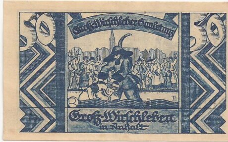 Реверс банкноты 50 fenigów (Niemcy) 1921