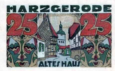 Реверс банкноты 25 пфеннигов (Германия) 1921 года