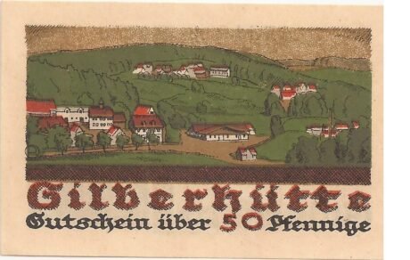 Реверс банкноты 50 fenigów (Niemcy) 1921