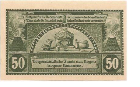Реверс банкноты 50 fenigów (Niemcy) 1921