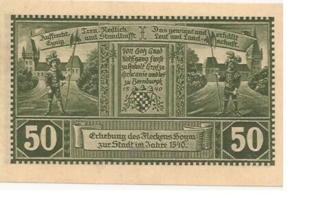 Реверс банкноты 50 fenigów (Niemcy) 1921