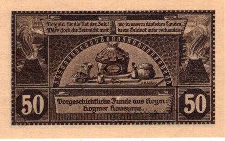 Реверс банкноты 50 пфеннигов (Германия) 1921 года