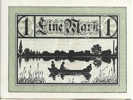 Реверс банкноты 1 marka (Niemcy) 1921