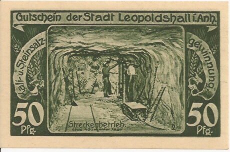 Реверс банкноты 50 fenigów (Niemcy) 1921