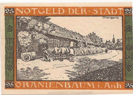 Реверс банкноты 25 fenigów (Niemcy)