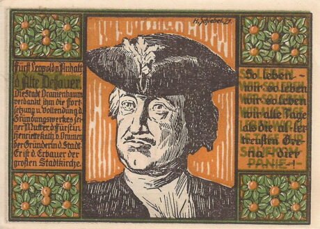 Реверс банкноты 50 fenigów (Niemcy)