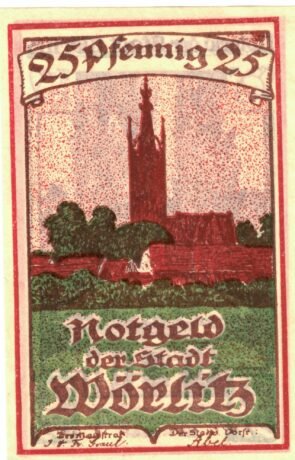 Аверс банкноты 25 fenigów (Niemcy) 1922