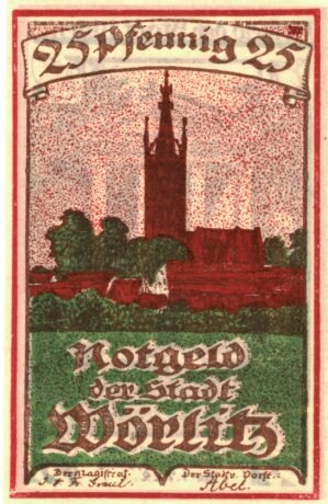 Аверс банкноты 25 fenigów (Niemcy) 1922