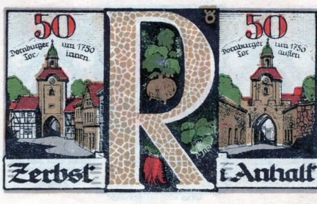 Реверс банкноты 50 fenigów (Niemcy) 1921