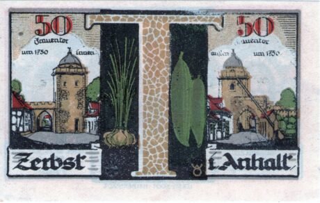 Реверс банкноты 50 fenigów (Niemcy) 1921