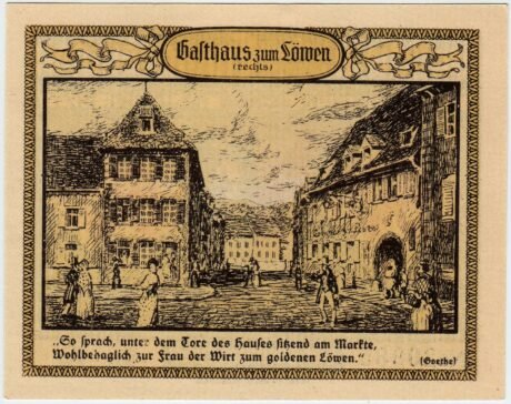 Реверс банкноты 50 fenigów (Niemcy) 1921