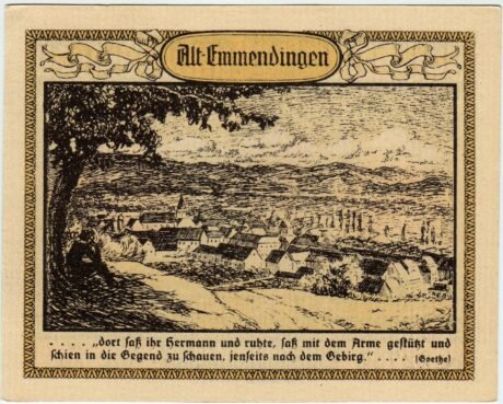 Реверс банкноты 50 fenigów (Niemcy) 1921