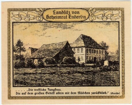 Реверс банкноты 50 fenigów (Niemcy) 1921